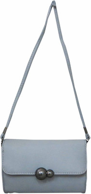 

Heels & Handles Women Casual Grey PU Sling Bag