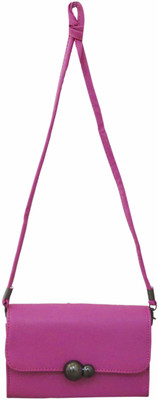 

Heels & Handles Women Casual Pink PU Sling Bag