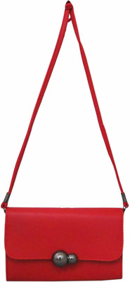 Heels & Handles Women Casual Red PU Sling Bag