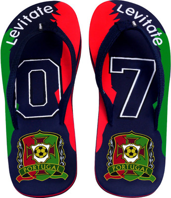 

Levitate Portugal Flip Flops, Navy green red