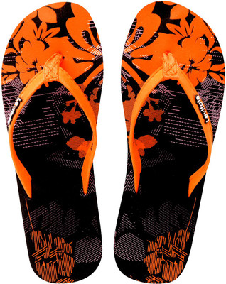 

Levitate Flower Flip Flops, Black orange