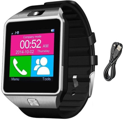 

ESTAR Smartwatch with calling function compatible with LG L80 Silver Smartwatch(Black Strap Regular)