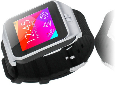 

ESTAR Smartwatch with calling function compatible with Motorola DROID RAZR MAXX Silver Smartwatch(Silver Strap Regular)