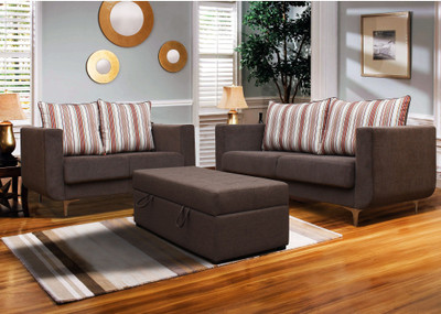 

Peachtree Fabric 3 + 2 Grey Sofa Set