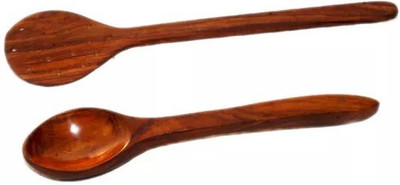 

Onlineshoppee Exclusive Serving Wood Cooking Spoon Set(Pack of 2)