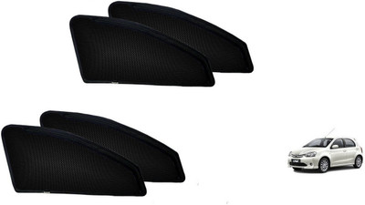 

Typhon Side Window Sun Shade For Toyota Etios Liva(Black)