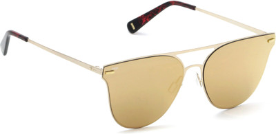 IMAGE Round Sunglasses(Golden) Flipkart