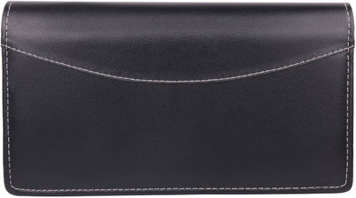 

AmazingHind Cheque Book Holder, Zipper Cheque Book Cover with Credit-Debit Card Holder(Black)