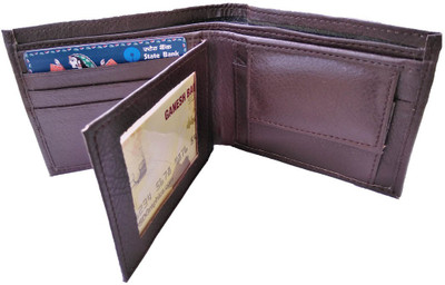 

Chappie Moustache Men Brown Genuine Leather Wallet(5 Card Slots)