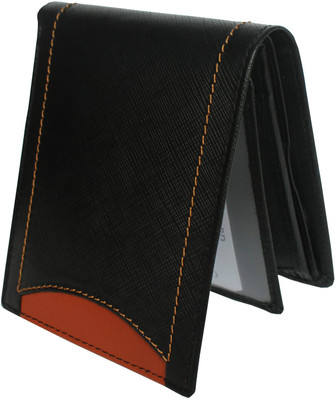 

Tamanna Men Black, Tan Genuine Leather Wallet(6 Card Slots)