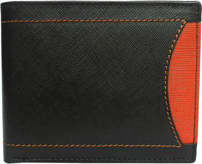 

Tamanna Men Black, Tan Genuine Leather Wallet(6 Card Slots)