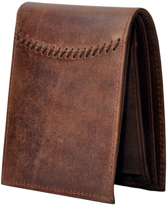 

Tamanna Men Brown Genuine Leather Wallet(6 Card Slots), Hunter brown