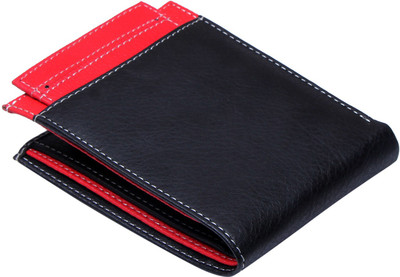 

mtuggar Men Black, Red Artificial Leather Wallet(5 Card Slots)