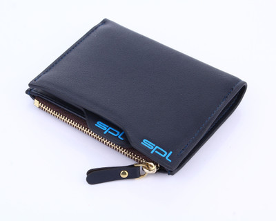SPL Men Casual Blue Artificial Leather Wallet(7 Card Slots)
