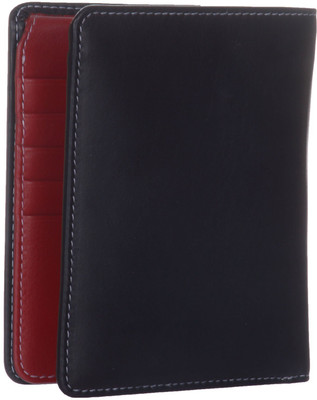 

Oaks Wood Men Black Genuine Leather Wallet(8 Card Slots)