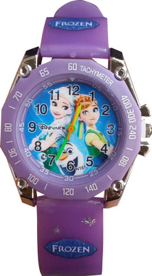 

SS Traders Purple Frozen New Look Watch - For Girls