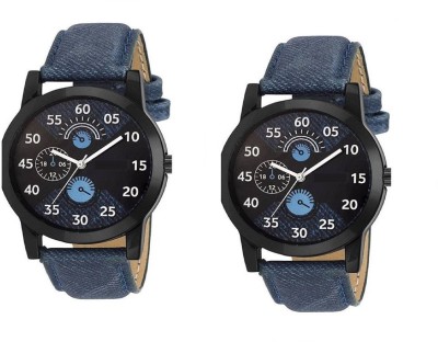 Imago Analogue Black Dial Watch Rel-Denim Blue Watch Combo Gift Watch  - For Men & Women   Watches  (Imago)