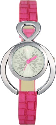 Shivam Retail Pink Strap Silver Dial Casual Looking Watch  - For Girls   Watches  (Shivam Retail)