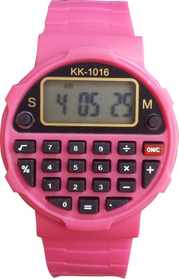 SS Traders Pink Calculator Watch  - For Girls   Watches  (SS Traders)