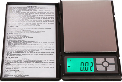 

Selves Notebook Digital Pocket Weighing Scale(Black)