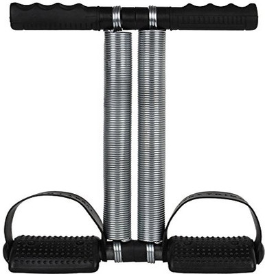 

YOGERS Double Spring Tummy-Abs Exerciser-Waist Trimmer-Total Body Workout for Men and Women Ab Exerciser(White, Black), Black;white