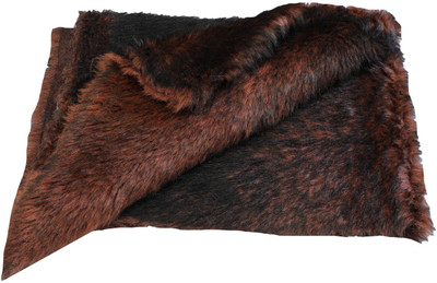 

Vardhman Fur Cloth color double shaded brown, Size 38 " x 34" , 2 Cms soft Hair Length