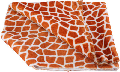 

Vardhman Carpet Fur cloth Tortoise print , 5 mm hair length, size 38 " x 34" ,