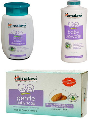 

Himalaya HIMALAYA GENTLE BABY SHAMPOO, BABY POWDER, BABY SOAP WITH BABY CARE(White)