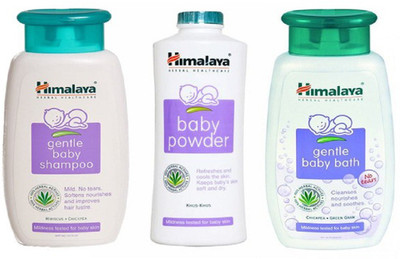 

Himalaya BABY SHAMPOO, BABY BUBBLE BATH, BABY POWDER(White)