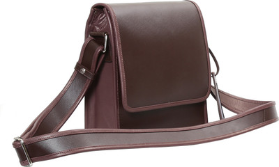 

OHM New York OHM Leather New York Textured small messenger Bag Messenger Bag(Brown, 12)