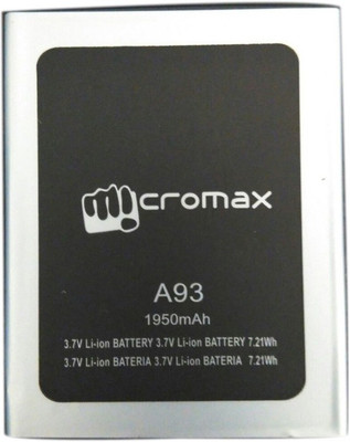 

Micromax Battery - A93 Battery For Micromax Canvas Elanza(Black)