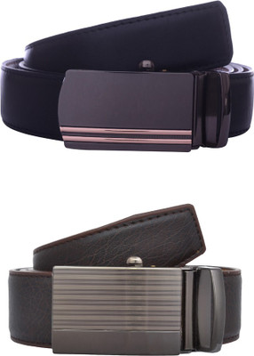 

Exotique Men Formal Black, Brown Genuine Leather Belt