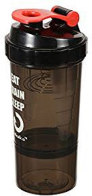 

Giftipedia Speed 700 ml Shaker(Pack of 1, Black, Red)