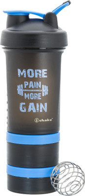 

Giftipedia Prostak 500 ml Shaker(Pack of 1, Black, Blue)
