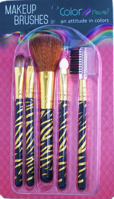 

Color Fever Makeup Brush Set : Black Gold(Pack of 5)