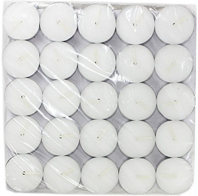 

celebration gifts tealight candles Candle(White, Pack of 100)