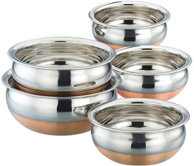 nageshwar Cookware Set(Stainless Steel, 5 - Piece) nageshwar Cookware Set(Stainless Steel, 5 - Piece)