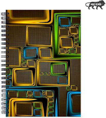

VenTechno A5 Diary(VT Designer Wirebound Ruled Paper Sheets Personal and Office Stationary Notebooks Diary, Multicolor)