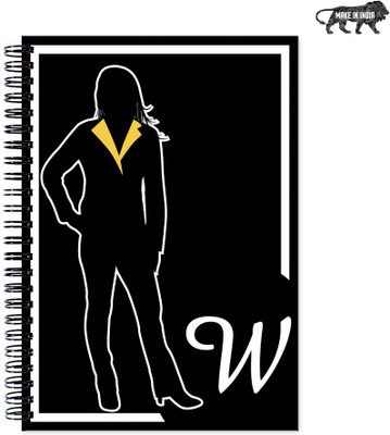 

VenTechno A5 Diary(Professional Woman 'W' A5 Designer Wirebound Ruled Paper Sheets Personal and Office Stationary Notebooks Diary, Multicolor)