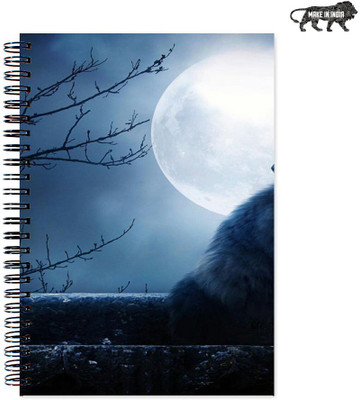 

VenTechno A5 Diary(Moon Designer Wirebound Ruled Paper Sheets Personal and Office Stationary Notebooks Diary, Multicolor)