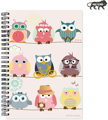 

VenTechno A5 Diary(VT Designer Wirebound Ruled Paper Sheets Personal and Office Stationary Notebooks Diary, Multicolor)
