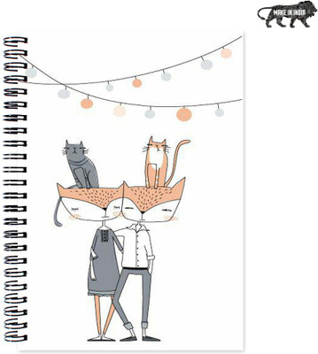 

VenTechno A5 Diary(Cute Designer Wirebound Ruled Paper Sheets Personal and Office Stationary Notebooks Diary, Multicolor)