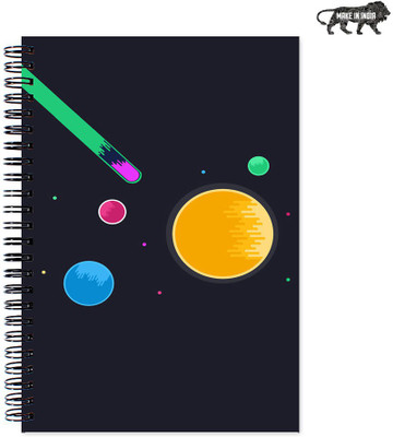 

VenTechno A5 Diary(VT Designer Wirebound Ruled Paper Sheets Personal and Office Stationary Notebooks Diary, Multicolor)