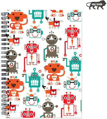 

VenTechno A5 Diary(VT Designer Wirebound Ruled Paper Sheets Personal and Office Stationary Notebooks Diary, Multicolor)