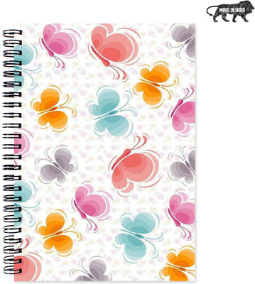 

VenTechno A5 Diary(Cute Designer Wirebound Ruled Paper Sheets Personal and Office Stationary Notebooks Diary, Multicolor)