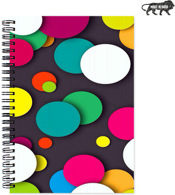 

VenTechno A5 Diary(Cute Designer Wirebound Ruled Paper Sheets Personal and Office Stationary Notebooks Diary, Multicolor)