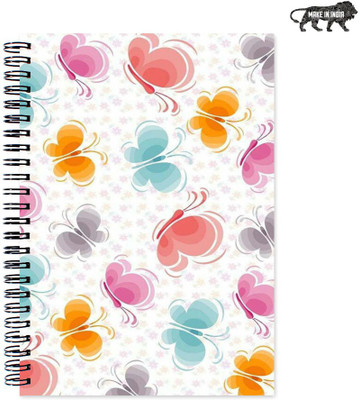 

VenTechno A5 Diary(VT Designer Wirebound Ruled Paper Sheets Personal and Office Stationary Notebooks Diary, Multicolor)