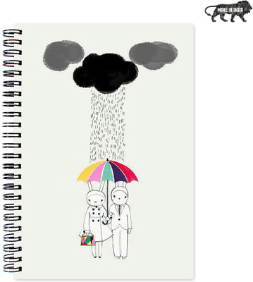 

VenTechno A5 Diary(Cute Designer Wirebound Ruled Paper Sheets Personal and Office Stationary Notebooks Diary, Multicolor)