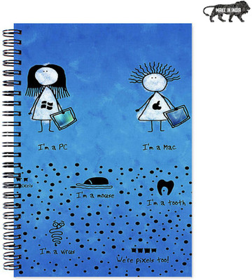 

VenTechno A5 Diary(VT Designer Wirebound Ruled Paper Sheets Personal and Office Stationary Notebooks Diary, Multicolor)
