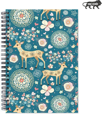 

VenTechno A5 Diary(VT Designer Wirebound Ruled Paper Sheets Personal and Office Stationary Notebooks Diary, Multicolor)